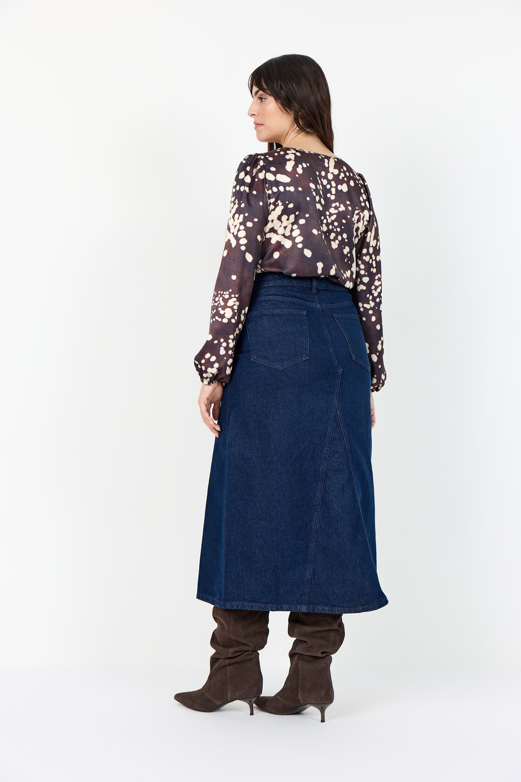 Wasabi Jovia Blouse in Brown
