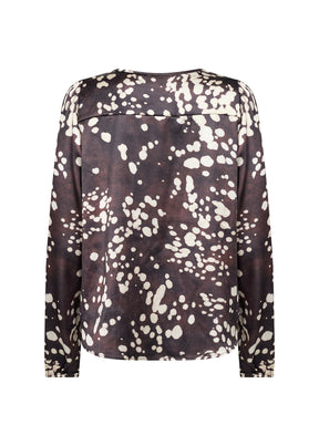 Wasabi Jovia Blouse in Brown 
