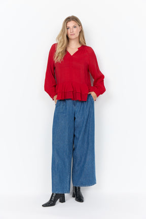 Wasabi Judit Blouse in Red 