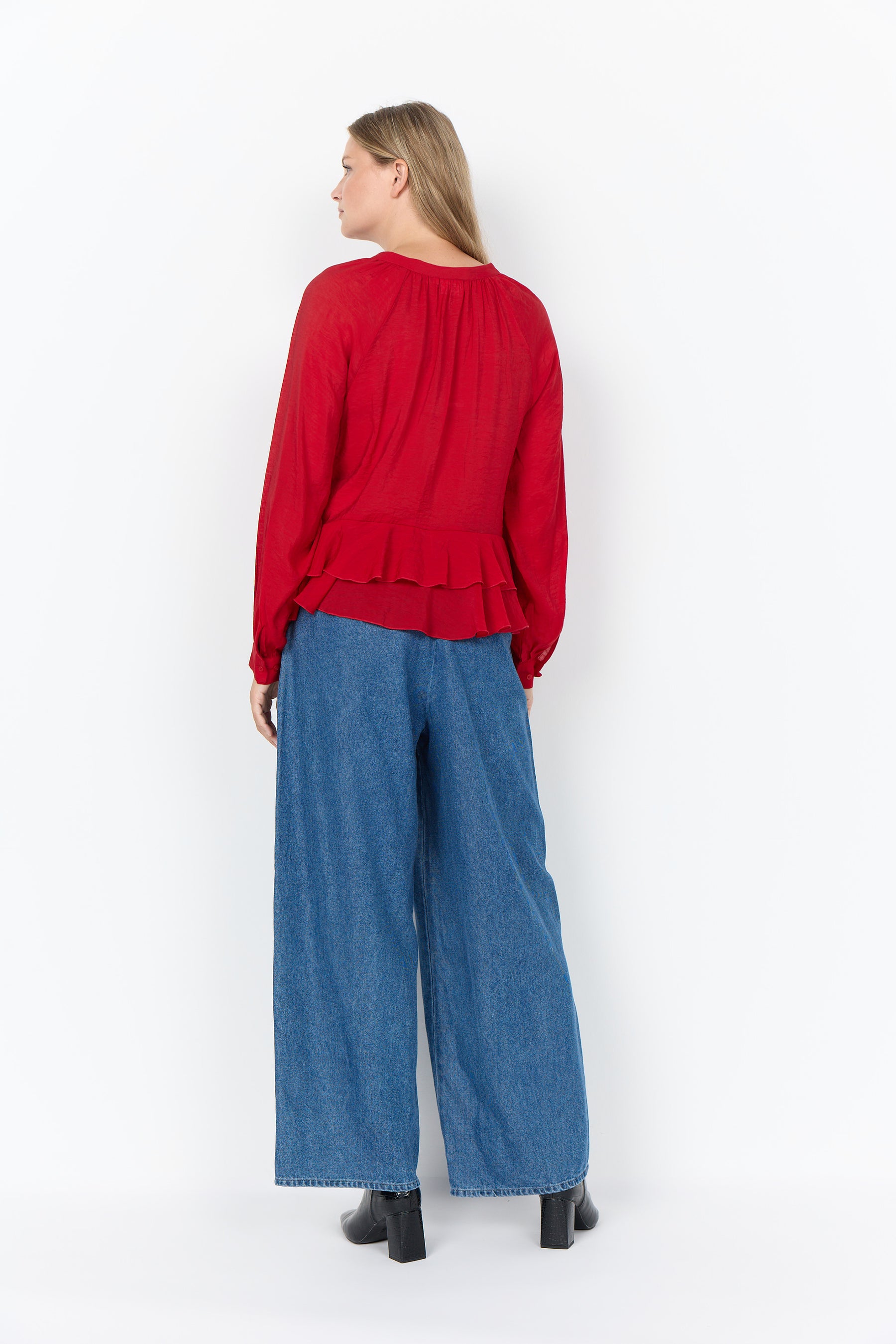 Wasabi Judit Blouse in Red 