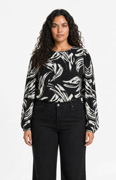 Wasabi Juliette Top in Black, This image was created using AI