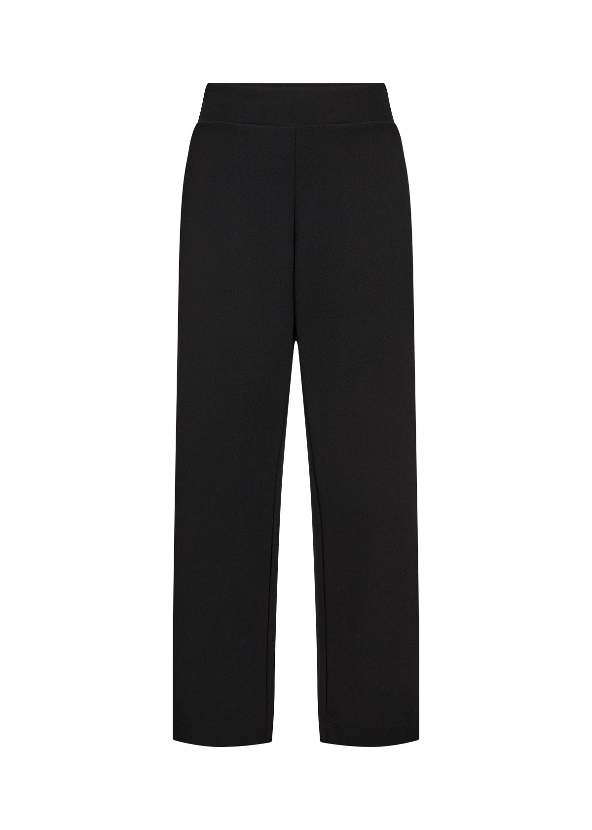 Wasabi Kufa Trousers in Black, front view, full length, straight leg