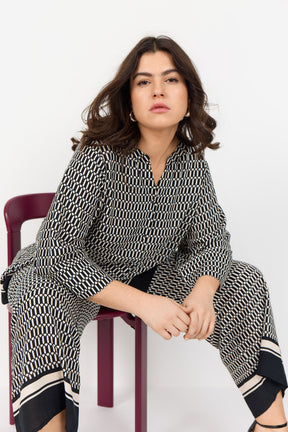 Wasabi Nora Blouse in Black Print