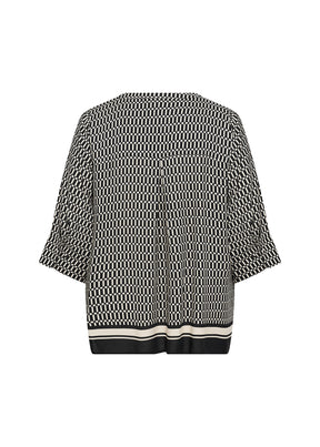 Wasabi Nora Blouse in Black Print