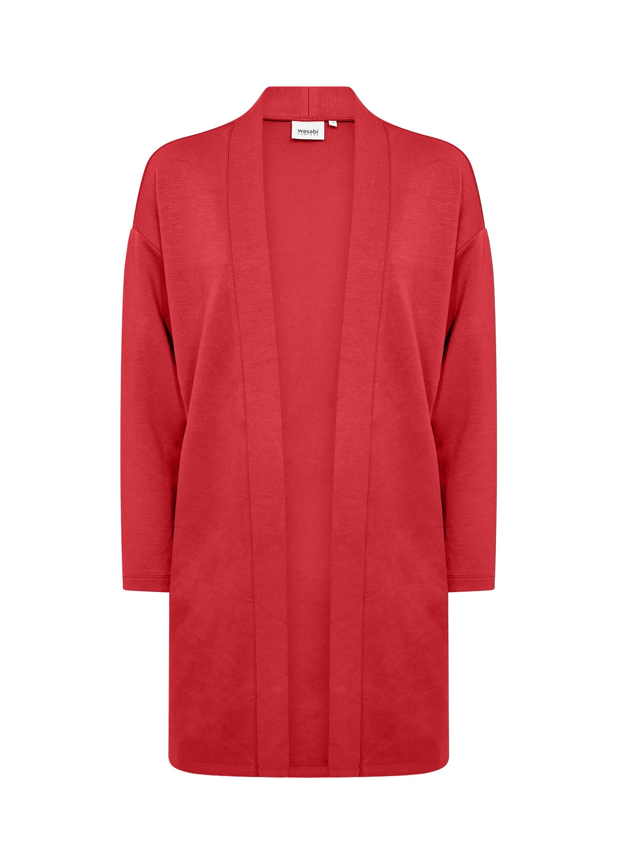 Wasabi Sabina Pocket Cardigan in Red