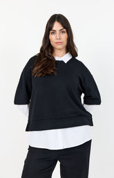 Wasabi Sabina Sweatshirt in Black 