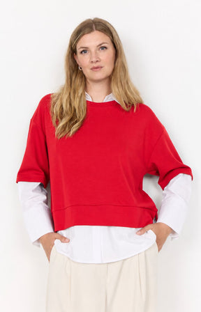 Wasabi Sabina Sweatshirt in Red 