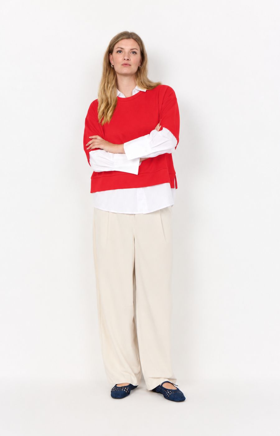Wasabi Sabina Sweatshirt in Red 