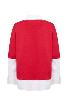 Wasabi Sabina Sweatshirt in Red 
