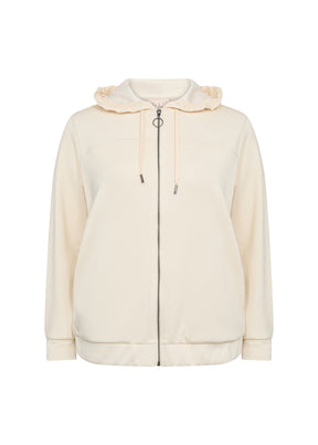 Wasabi Sabina Zip Hoodie in Cream