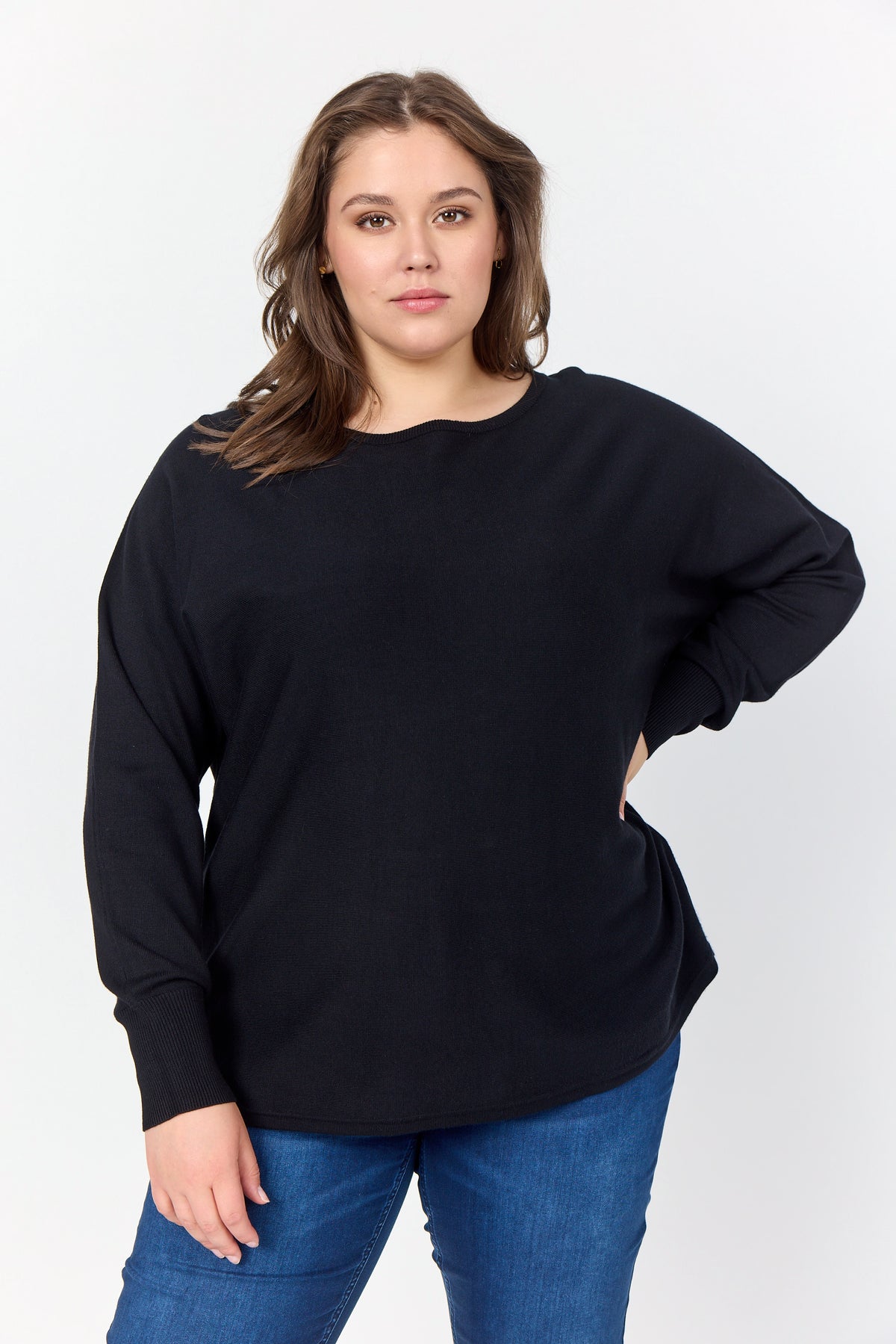 Wasabi Samanda Knit Jumper in Black