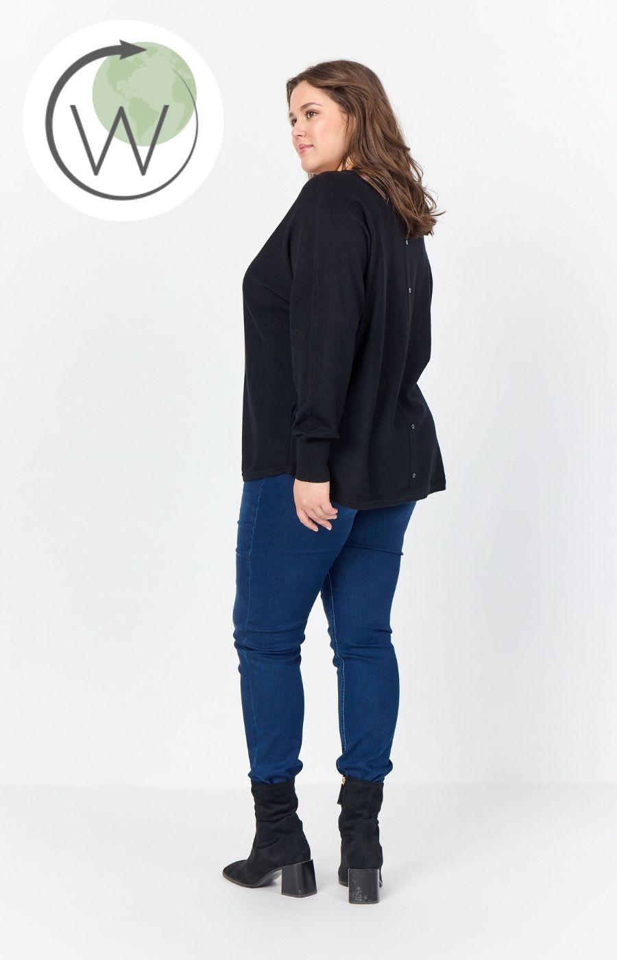 Wasabi Samanda Knit Jumper in Black