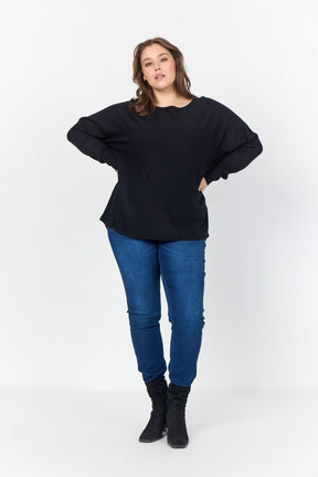Wasabi Samanda Knit Jumper in Black