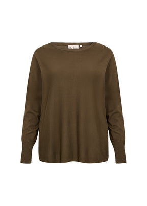 Wasabi Samanda Knit Jumper in Khaki