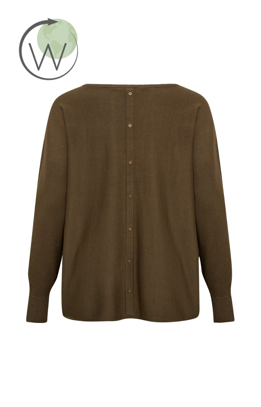 Wasabi Samanda Knit Jumper in Khaki