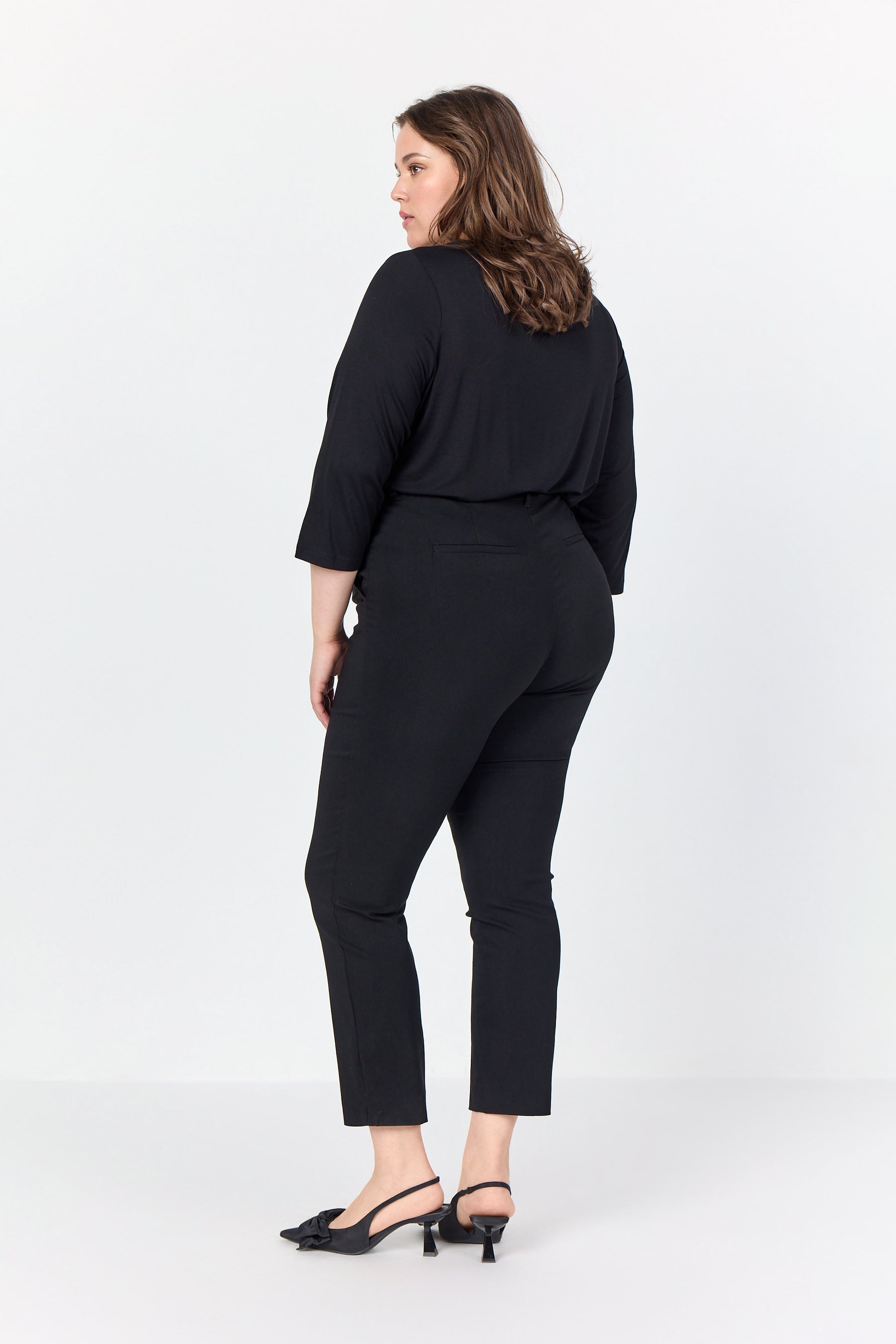 Wasabi Stella 3/4 Sleeve Top in Black