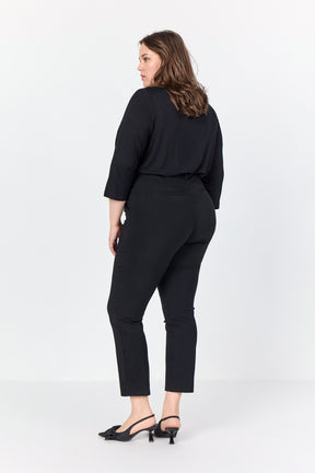 Wasabi Stella 3/4 Sleeve Top in Black