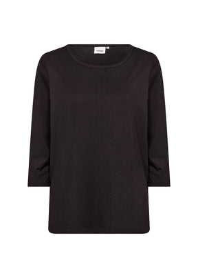Wasabi Stella 3/4 Sleeve Top in Black 