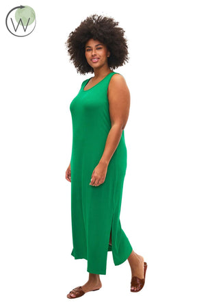 Zizzi Sleeveless Carly Dress in Green