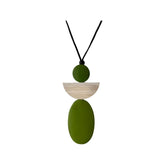 Mila Angel Necklace in Lime