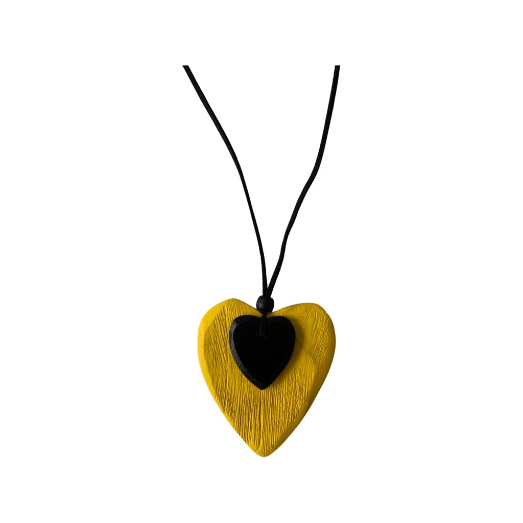 Eden Heart Necklace in Yellow