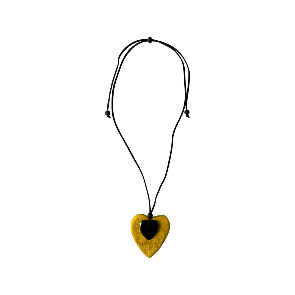 Eden Heart Necklace in Yellow