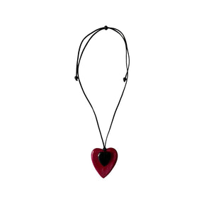 Eden Heart Necklace in Pink