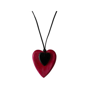 Eden Heart Necklace in Pink