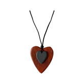 Eden Heart Necklace in Orange