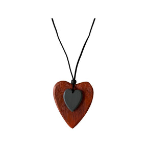 Eden Heart Necklace in Orange