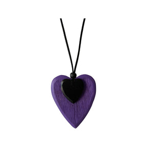 Eden Heart Necklace in Purple