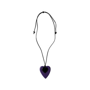 Eden Heart Necklace in Purple