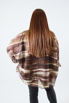 Willa Blouse in Brown