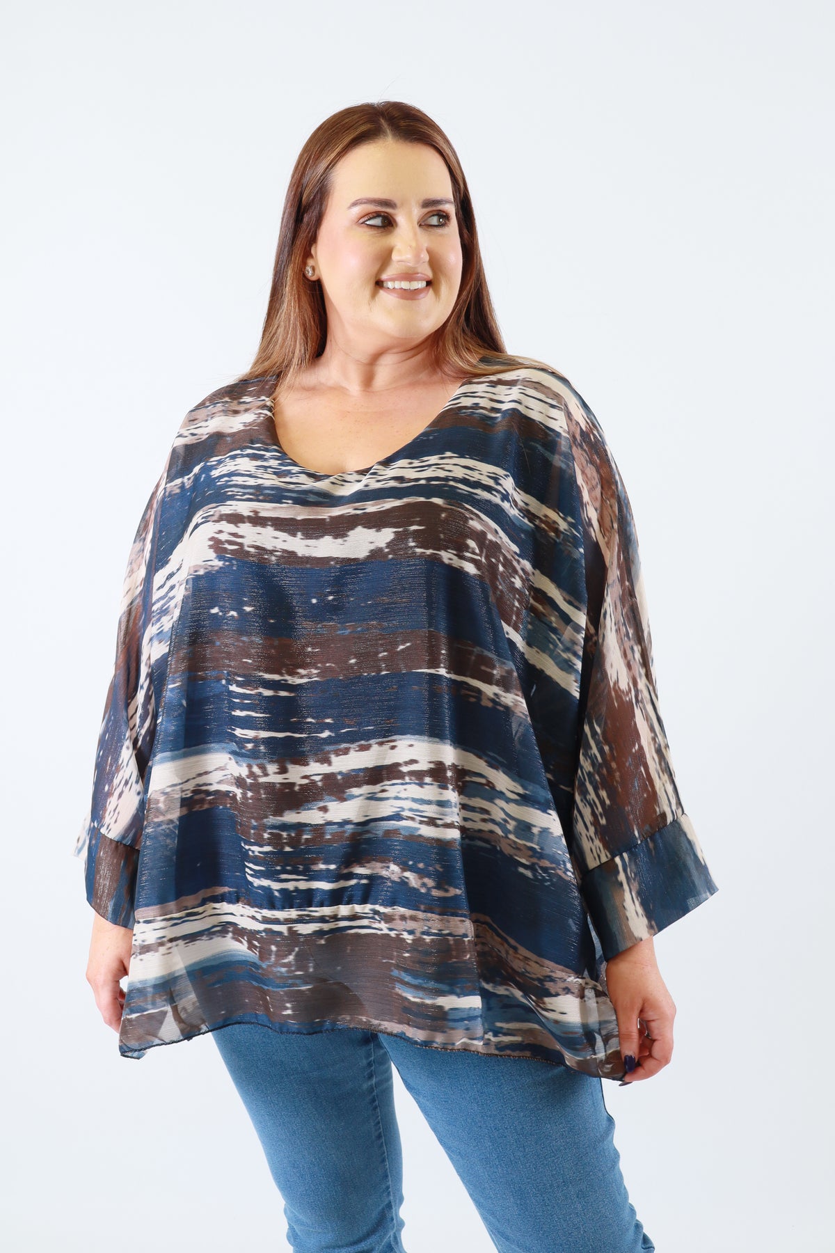 Willa Blouse in Navy