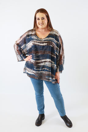 Willa Blouse in Navy