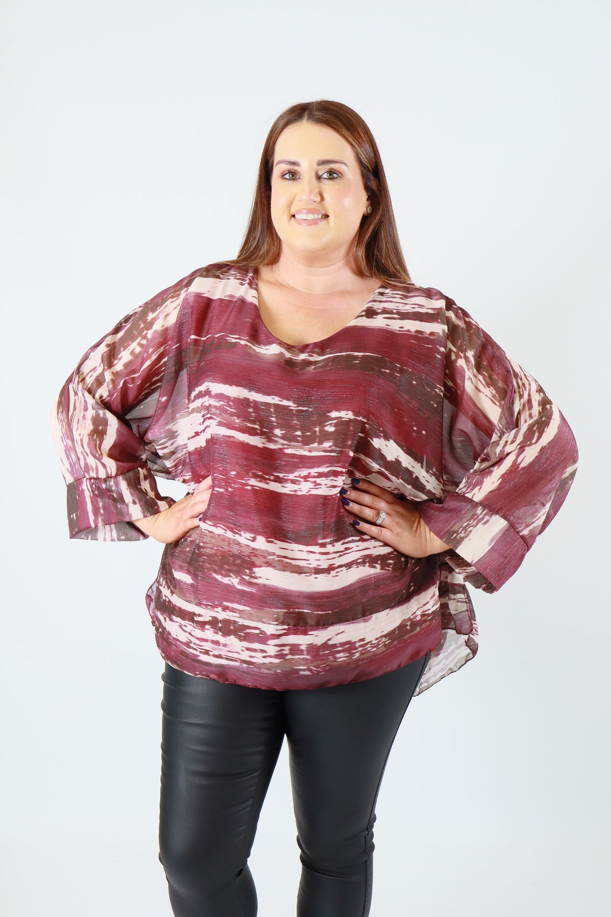 Willa Blouse in Wine