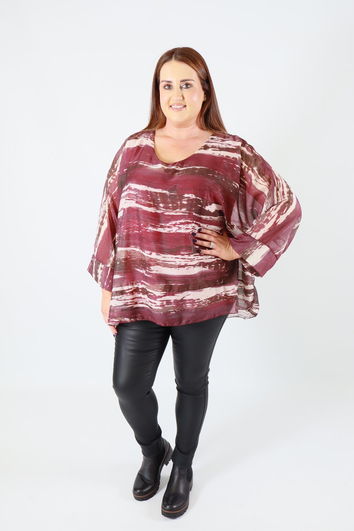 Willa Blouse in Wine