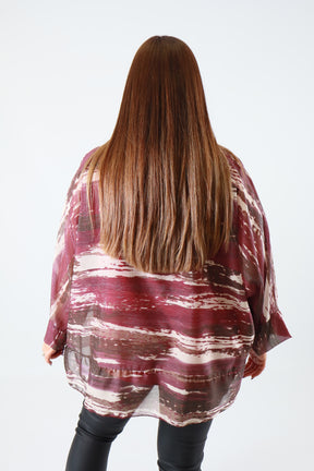 Willa Blouse in Wine