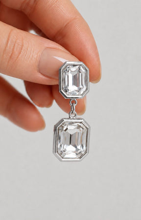 Yvette Earrings in Silver 