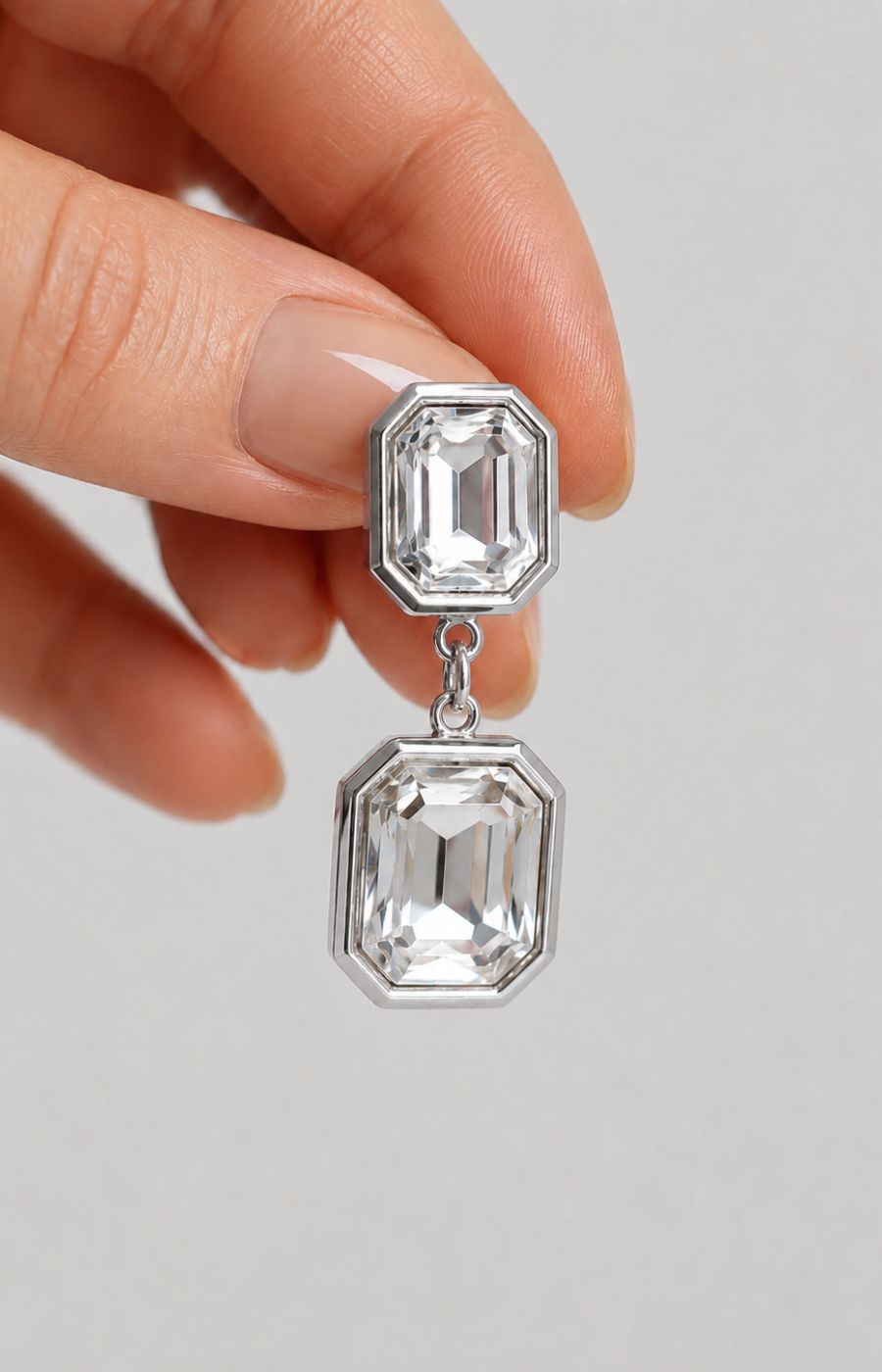 Yvette Earrings in Silver 