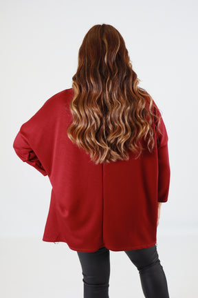 Zara Sweater in Wine