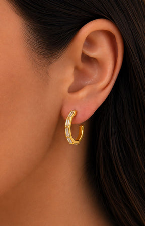 Zia Earrings in Gold 