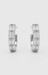 Zia Earrings in Silver 