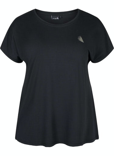 Zizzi Active T-Shirt in Black