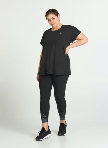 Zizzi Active T-Shirt in Black
