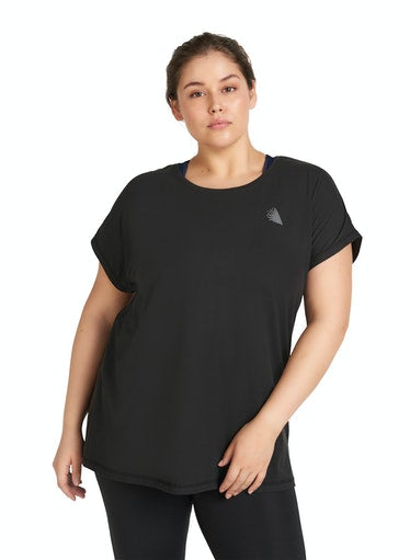Zizzi Active T-Shirt in Black
