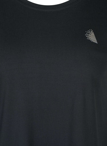 Zizzi Active T-Shirt in Black
