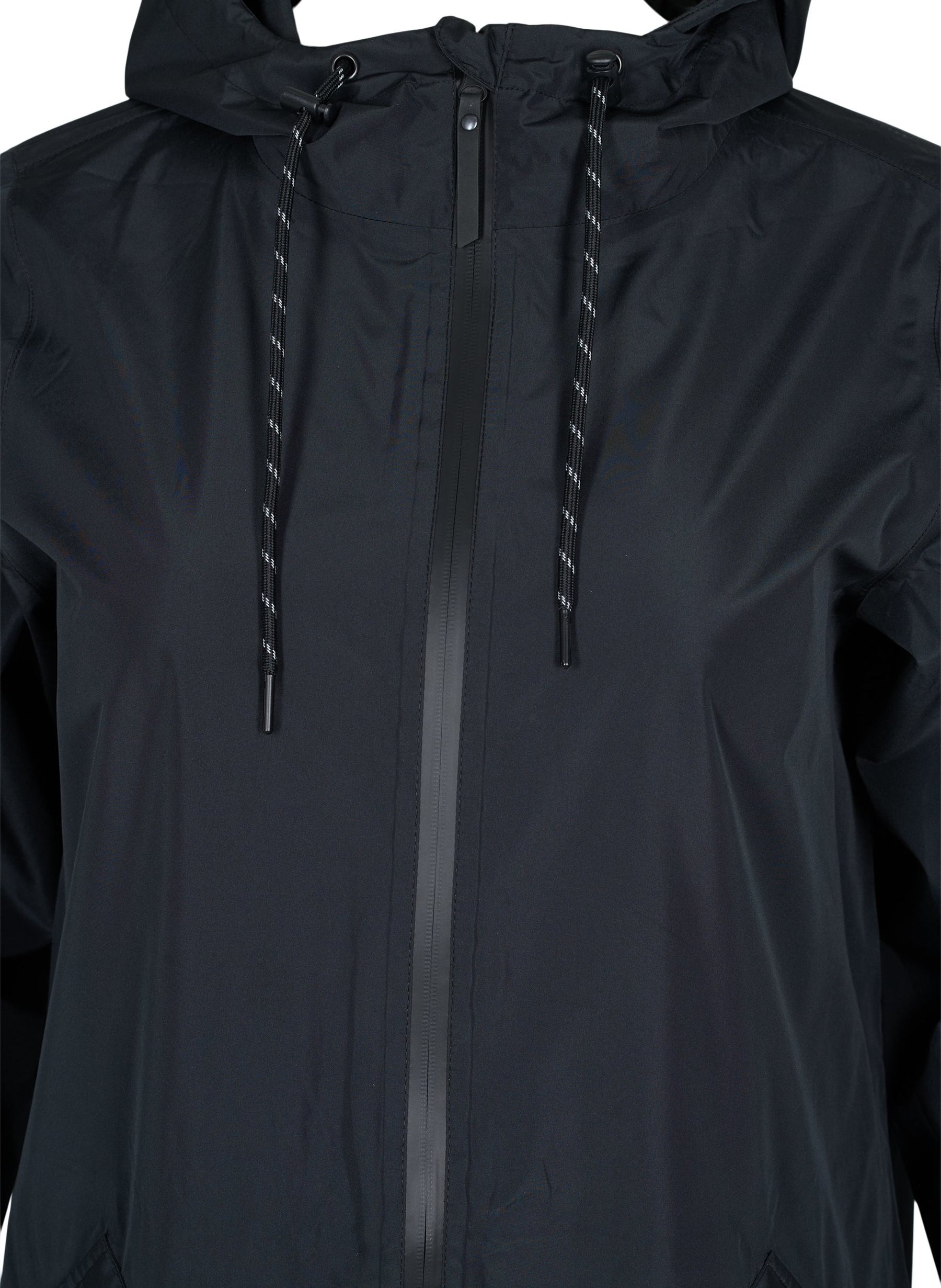 Zizzi Klara Raincoat in Black
