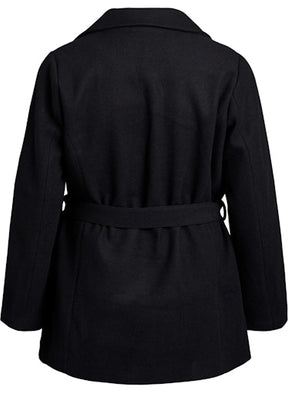 Zizzi Callie Coat in Black