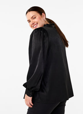 Zizzi Mallica Blouse in Black